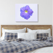 Blue Petunia Canvas Print Leinwanddruck (Insitu (Schlafzimmer))