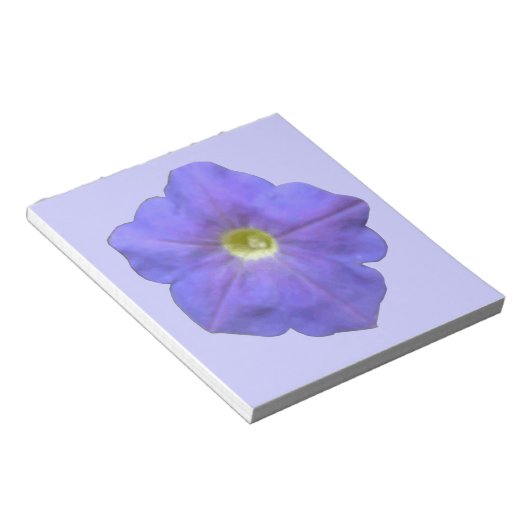 Blue Petunia Notepad Notizblock (angewinkelt)