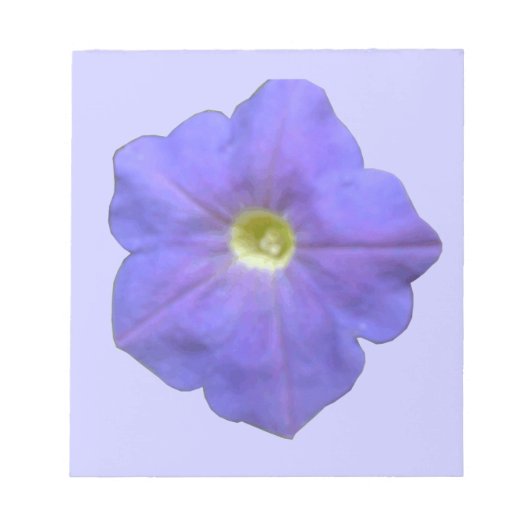 Blue Petunia Notepad Notizblock (Vorderseite)