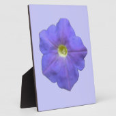 Blue Petunia Plaque Fotoplatte (Seite)