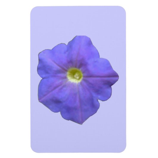 Blue Petunia Premium Magnet (Vertikal)