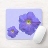 Blue Petunias Mousepad (Mit Mouse)