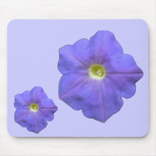Blue Petunias Mousepad (Vorne)