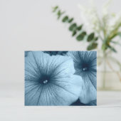 Blue Petunias Postkarte (Stehend Vorderseite)