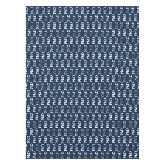 Blue PhD-Abschluss Tischdecke (Vorderseite)