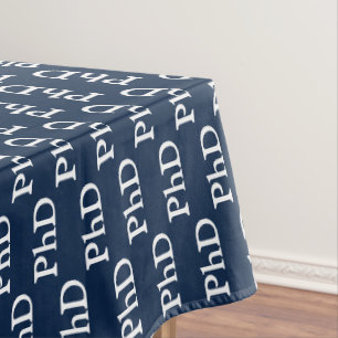 Blue PhD-Abschluss Tischdecke