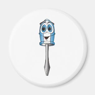 Blue Phillips Schraubendreher Magnet