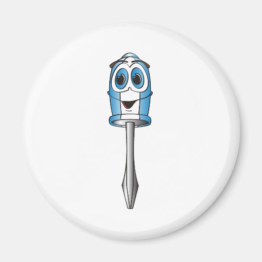 Blue Phillips Schraubendreher Magnet (Vorne)