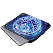 Blue Phoenix 13" Laptopschutzhülle (Vorne Knopf)