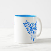 Blue Phoenix Coffee Tasse (VorderseiteRechts)