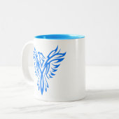 Blue Phoenix Coffee Tasse (Vorderseite Links)