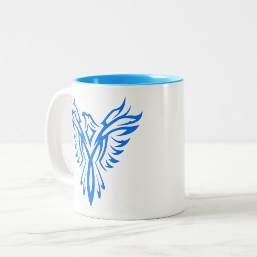 Blue Phoenix Coffee Tasse (Vorderseite Links)