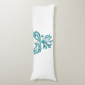 Blue Phoenix Erhöhungen auf Weiß Seitenschläferkissen (Vorderseite Vertikal)