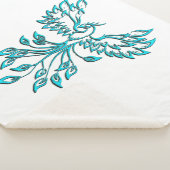 Blue Phoenix Erhöhungen auf Weiß Sherpadecke (3/4)