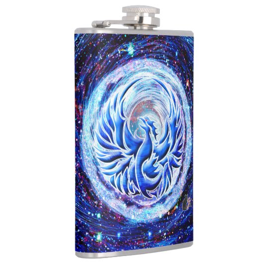 Blue Phoenix Flachmann (Rechts)