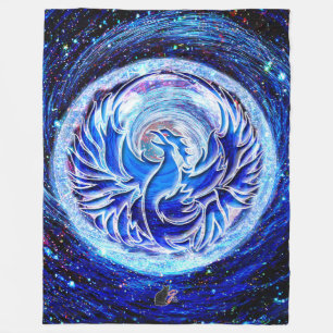 Blue Phoenix Fleecedecke