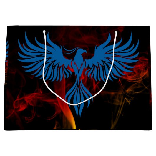 Blue Phoenix Große Geschenktüte (Vorderseite)