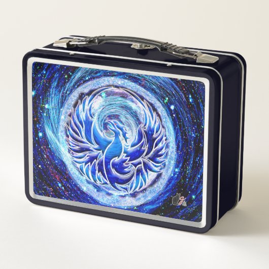 Blue Phoenix Metal Lunchbox (Rückseite)