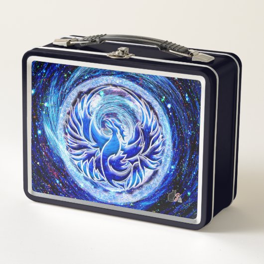 Blue Phoenix Metal Lunchbox (Vorderseite)