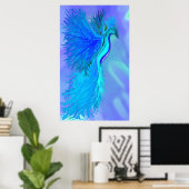 Blue Phoenix Print Poster (Heimbüro)