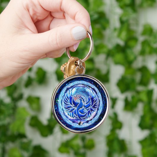 Blue Phoenix Schlüsselanhänger (Hand)