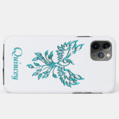 Blue Phoenix steigt auf White Personal Case-Mate iPhone Hülle (Rückseite (Horizontal))