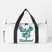 Blue Phoenix steigt auf White Personal Duffle Bag (Rückseite)
