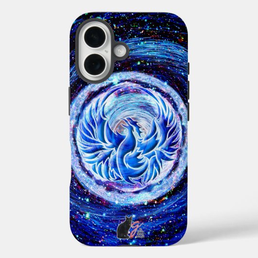Blue Phoenix Tough Case-Mate iPhone Case (Rückseite)
