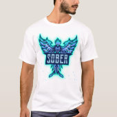 Blue Phoenix von Sobriety T-Shirt (Vorderseite)