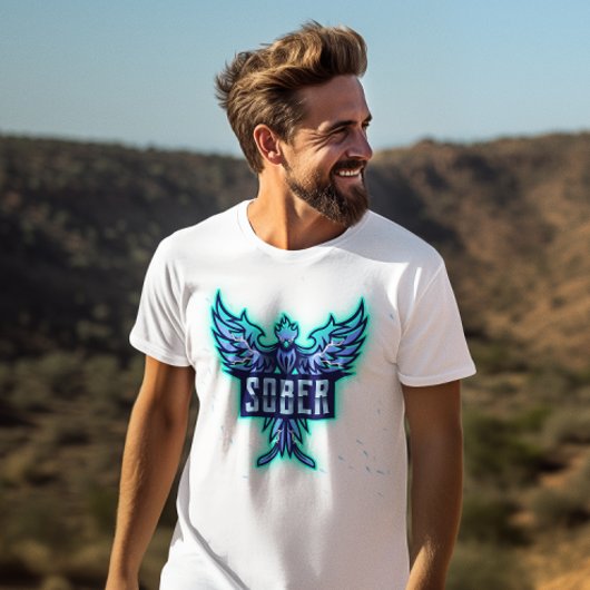 Blue Phoenix von Sobriety T-Shirt