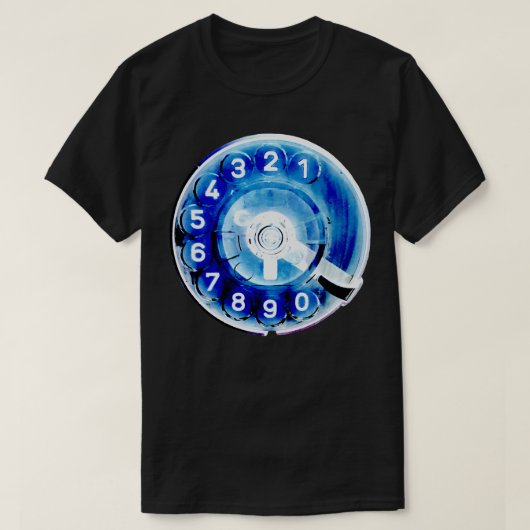 Blue Phone Dial T-Shirt (Design vorne)