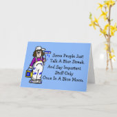 Blue Phrases Grußkarte (Anpassen) Karte (Gelbe Blume)