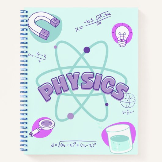 Blue Physics 💙 Notizblock (Vorderseite)