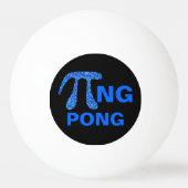 Blue Pi Symbol Math Geek Funny Pi+ng Pong Design Tischtennisball (Rückseite)