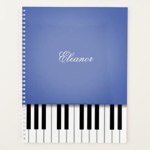 Blue Piano Music Keyboard CustomIzed Planer