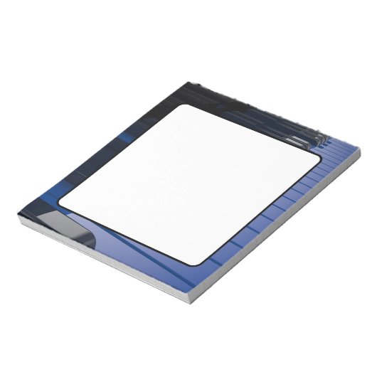 Blue Piano Notizblock (Rotiert)