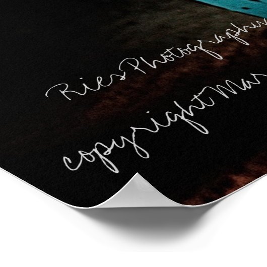 Blue Piano Poster (Ecke)