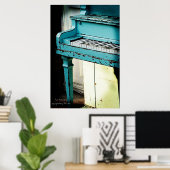 Blue Piano Poster (Heimbüro)