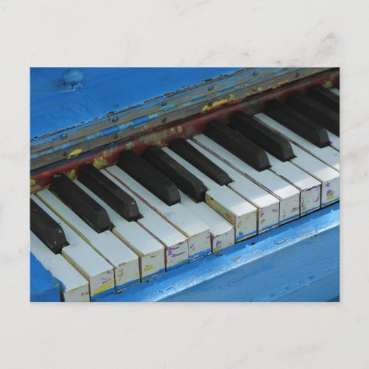 Blue Piano Postkarte (Vorderseite)