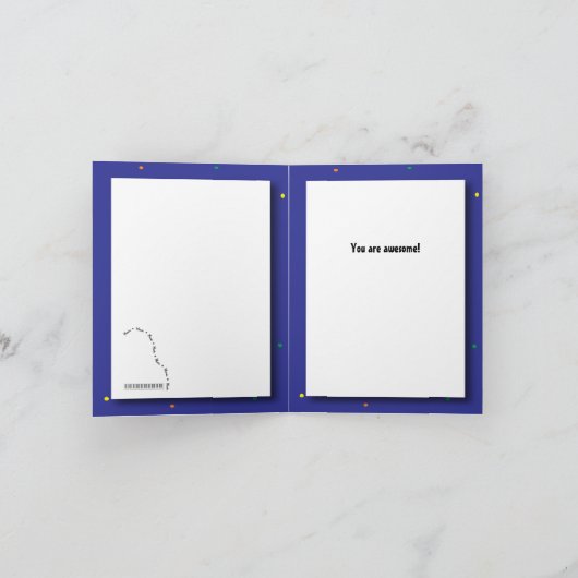 Blue Piano Thank You Card Dankeskarte (Innenseite)