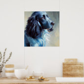 Blue Picardy Spaniel Dog Poster (Küche)