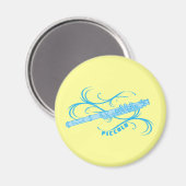 Blue Piccolo Magnet (Vorderseite/Rückseite)