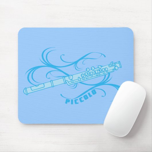 Blue Piccolo Mousepad (Mit Mouse)