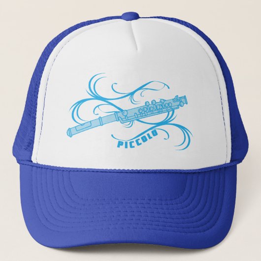 Blue Piccolo Truckerkappe (Vorderseite)
