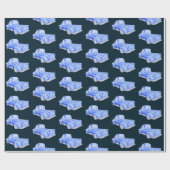 BLUE PICK UP TRUCK GESCHENKPAPIER (Flach)