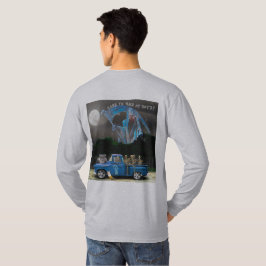 Blue Pick-up Truck und Skeletton Crew T-Shirt