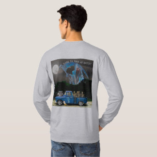 Blue Pick-up Truck und Skeletton Crew T-Shirt