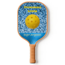 Blue Pickleball Lover Custom Pickleball Paddle