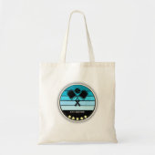 Blue Pickleball Paddle Tote Bag Tragetasche (Vorne)