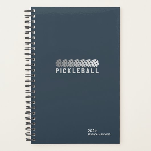 Blue Pickleball Personal Weekly Planer (Vorderseite)